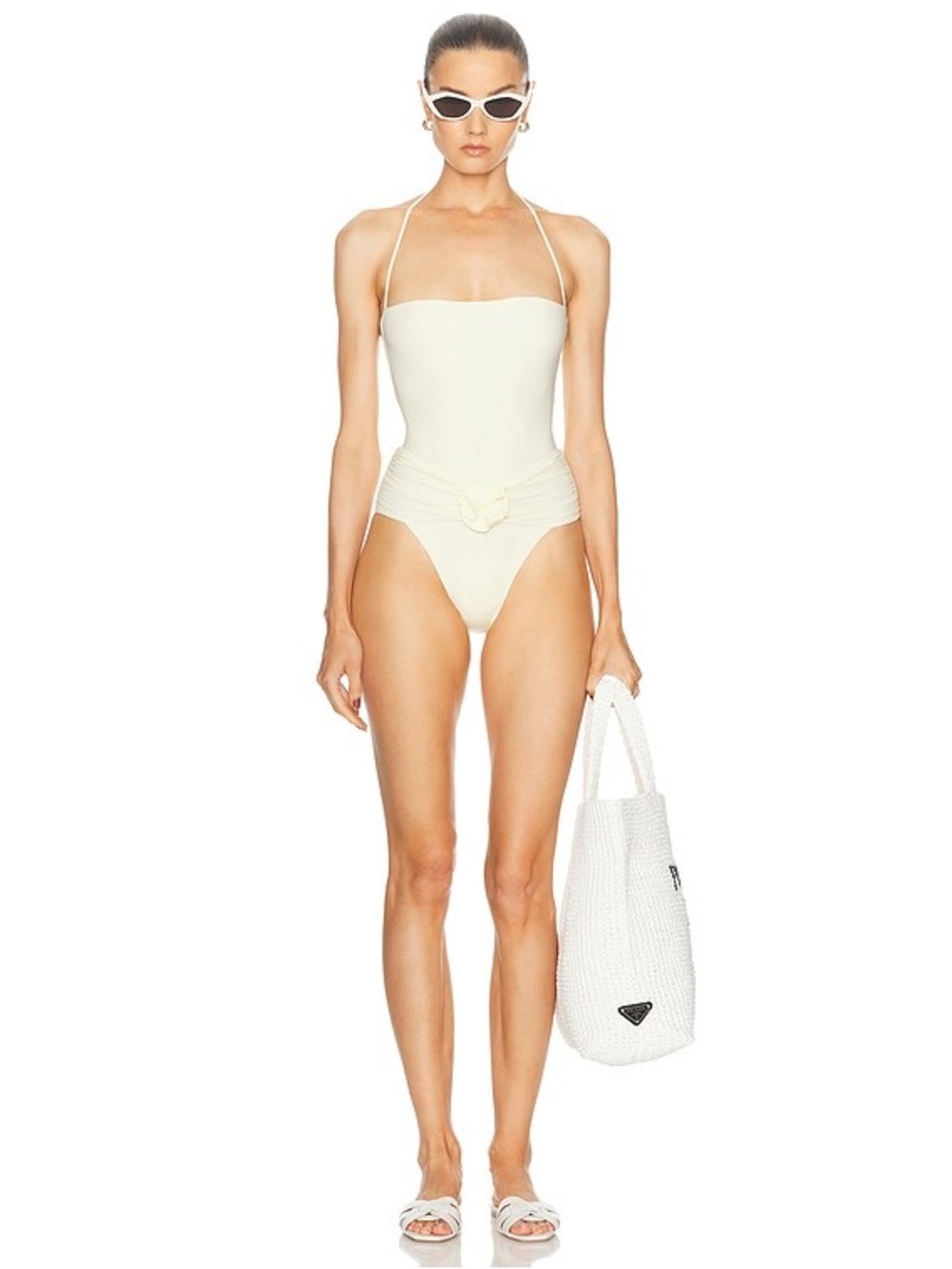 MAYGEL CORONEL
Arcadia One Piece Swimsuit in Vanilla NWT